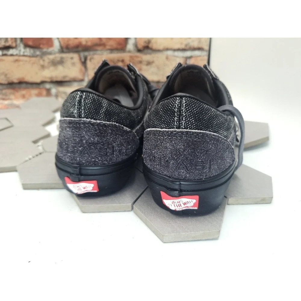 Vans x Quasi Skate Old Skool 2022 Asphalt Grey Washed Denim Look Black Men Sz 7 - Picture 7 of 12